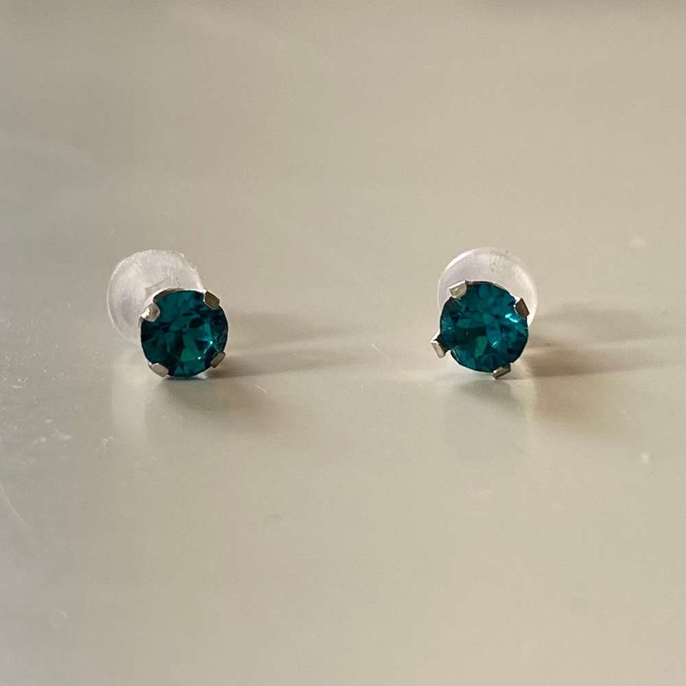 Light blue studs